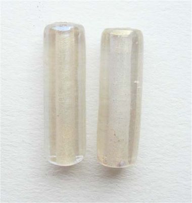 GL0440 20x6mm Crystal Lustred Tube