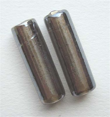 GL0451 20x6mm Grey Lustred Tube