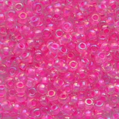 RC386 Cerise Ld Crystal AB Size 8 Seed Beads