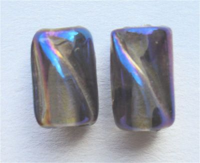 GL0965 10x8mm Grey Twisted Tube