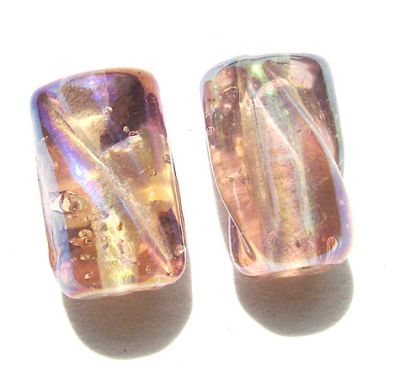 GL0974 10x8mm Lilac Twisted Tube