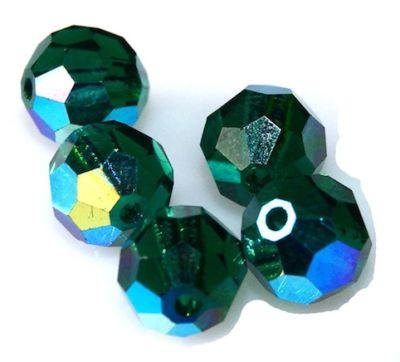CR611 6mm Emerald AB Round