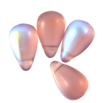 GL1006 10x6mm Matt Purple AB Drop