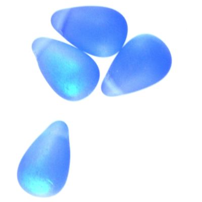 GL1008 10x6mm Matt Blue AB Drop