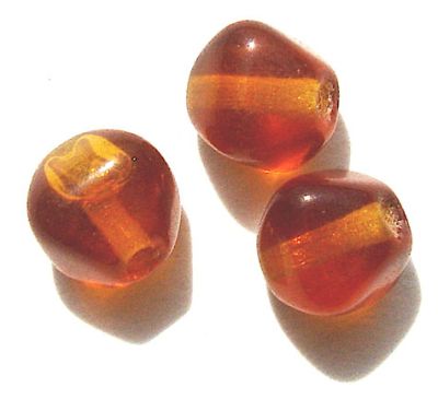 GL1195 6mm Dark Topaz Bicone