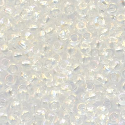 RC055 Trans Crystal AB Size 8 Seed Beads