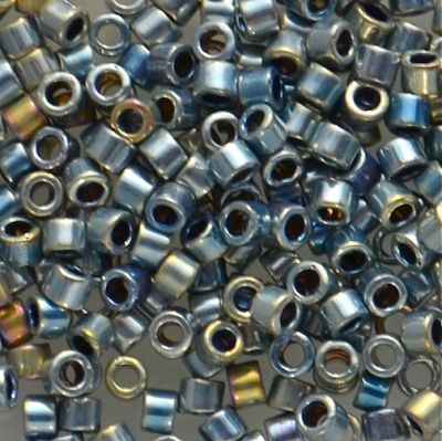 DB0545 Silver Blue Gold Iris (Palladium Plated AB) Delica