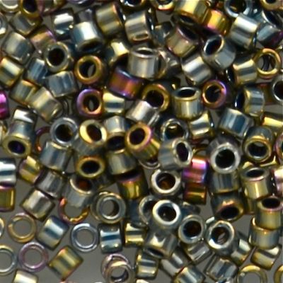 DB0546 Silver Gold Iris (Palladium Plated AB) Delica