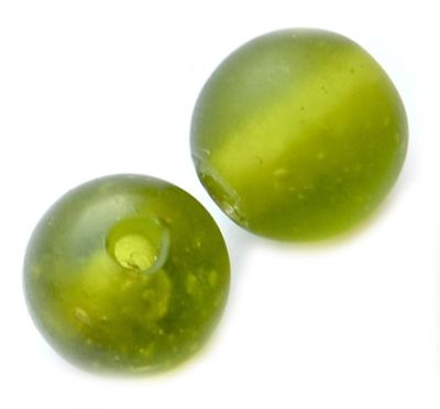 GL1335 18mm Lime Frost Round