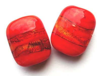 GL1457 Red Banded Rectangle