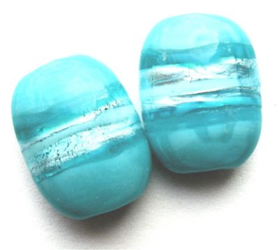 GL1459 Soft Teal Banded Rectangle