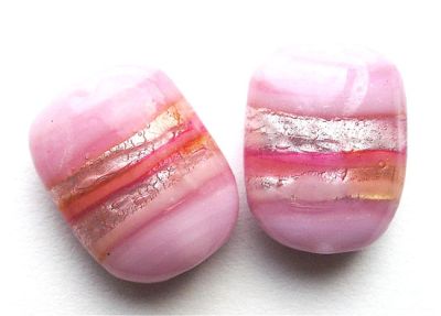 GL1460 Pale Pink Banded Rectangle