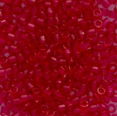 DB0775 Dyed Matte Trans Scarlet Delica