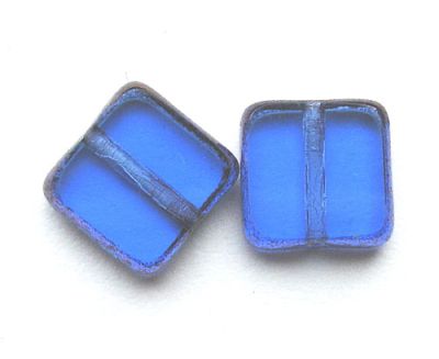 GL1295 9x9mm Blue Flat Square