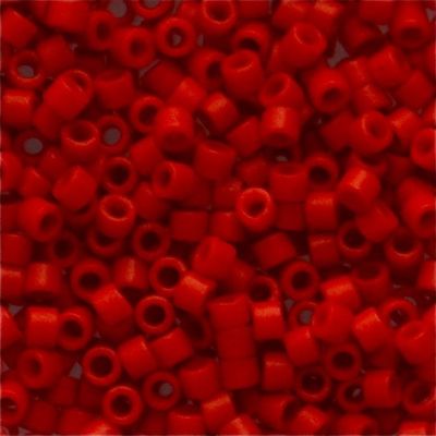 DB0795 Dyed Matte Op Vermillion Delica