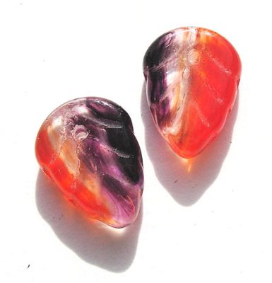 GL1259 Purple and Orange Leaf