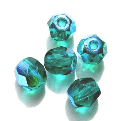 FG654 6mm Teal AB Facet