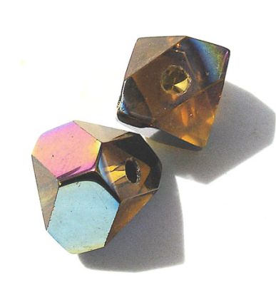 GLX2477 6mm Topaz AB Chevron Cubes