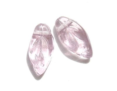 GL0069 Purple CH Leaf Bead