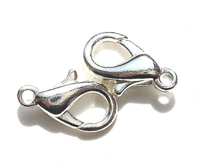 FN024 Silver Medium Lobster Catch 13mm