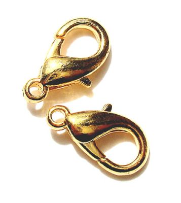 FN144 15mm Large Gold Lobster Fastener
