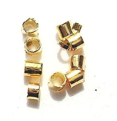 FN071 Small Gold Tube Crimps
