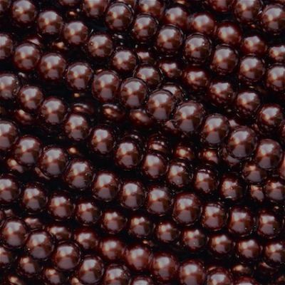GP608 6mm Rich Brown Glass Pearls