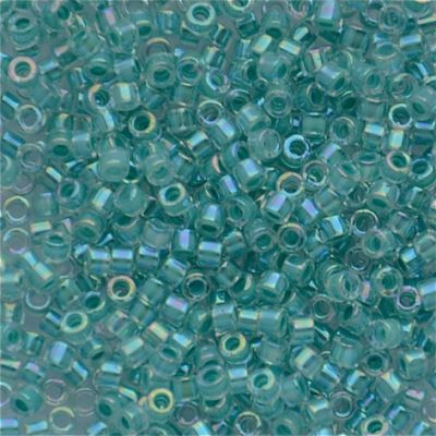 DB0079 Lined Aqua Green AB Delica