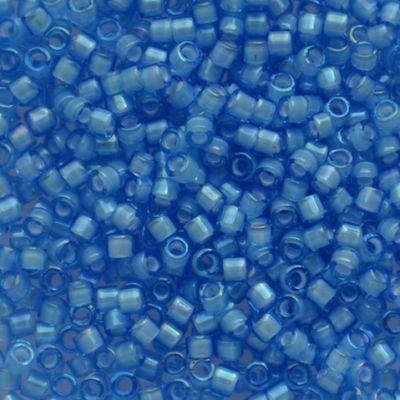 DB1784 White Line Sapphire Blue AB Delica