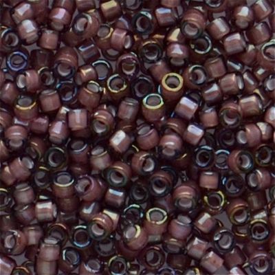 DB1792 White Ld Dk Smoky Amethyst AB Delica