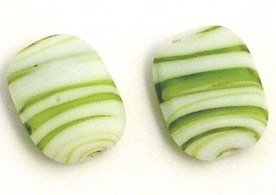 GL1761 Matt Green Stripe Rectangle