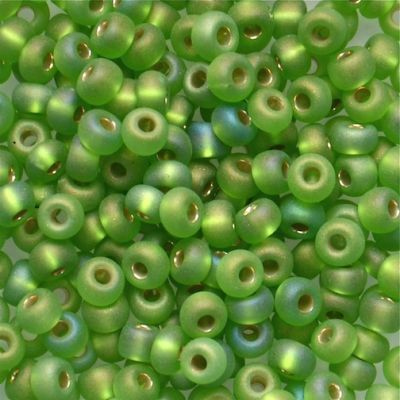 RC648 SL Frost Lime Size 6 Seed Beads