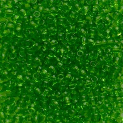 RC610 Trans Lime Size 10 Seed Beads