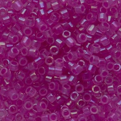 DB1744 Fuchsia Lined Opal AB Delica