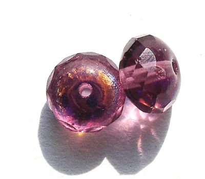 FCR802 8x5mm Purple AB Cushioned Rondelle