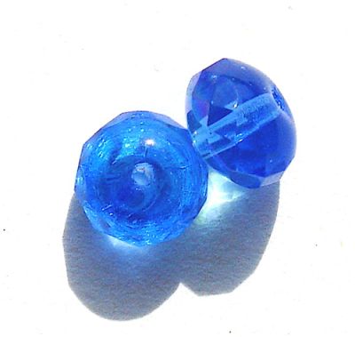 FCR803 8x5mm Blue AB Cushioned Rondelle