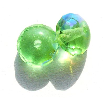 FCR804 8x5mm Green AB Cushioned Rondelle