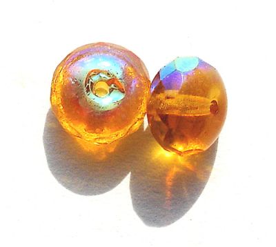 FCR805 8x5mm Topaz AB Cushioned Rondelle