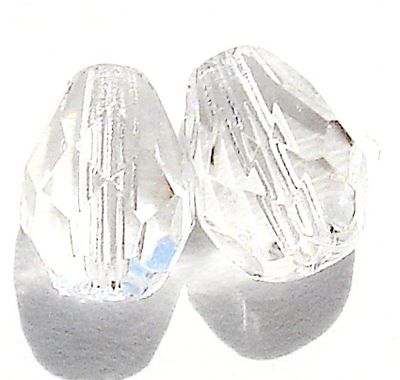 FD901 9x7mm Clear Faceted Drop