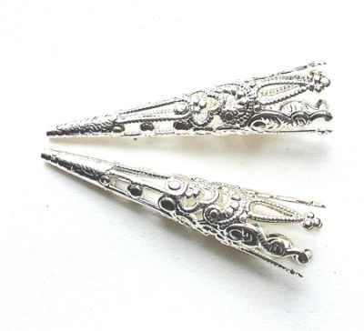 MB920 Silver Filigree Cone