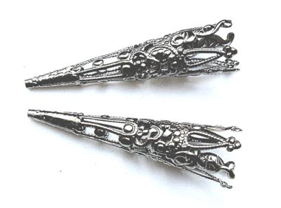 MB920 Grey Black Filigree Cone