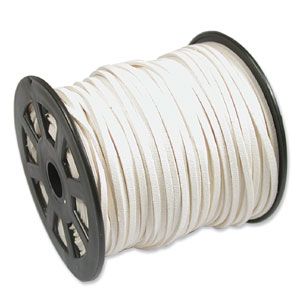 TG037 Ivory Imitation Suede Lace