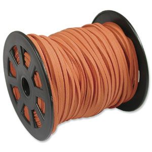 TG042 Orange Imitation Suede Lace