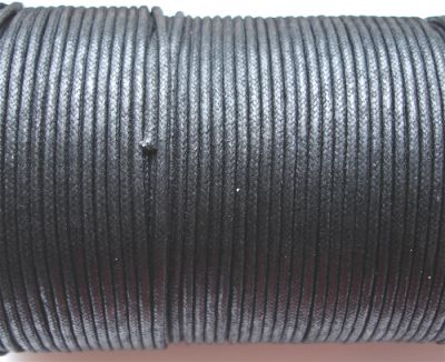 TG001 2mm Black Cotton Thong