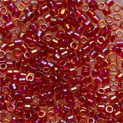 DB0282 Cranberry Lined Lt Topaz Lustre Delica