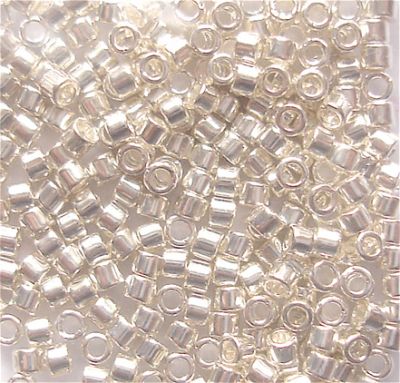 DB0551 Bright Sterling Plated Delica