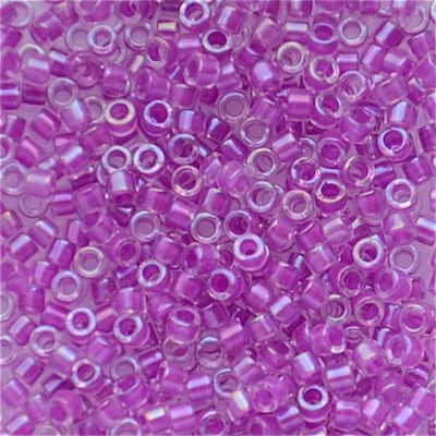 DB0073 Magenta Lined Crystal Delica