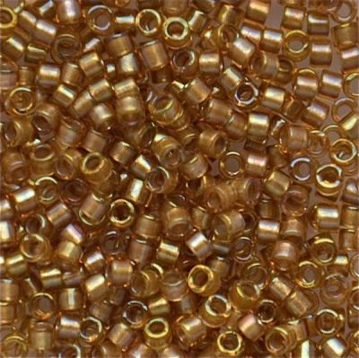 DB0288 White Lined Saffron AB Delica