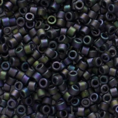 DB1053 Mat Met Plum/Green Gold Iris Delica