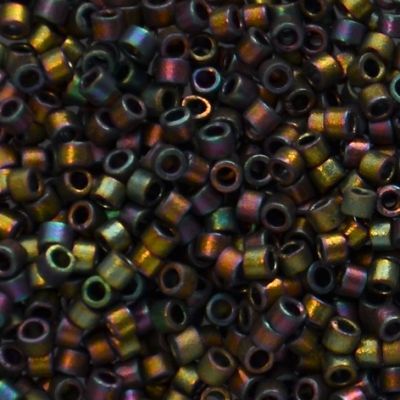 DB1055 Mat Met Grey/Pink Gold Iris Delica